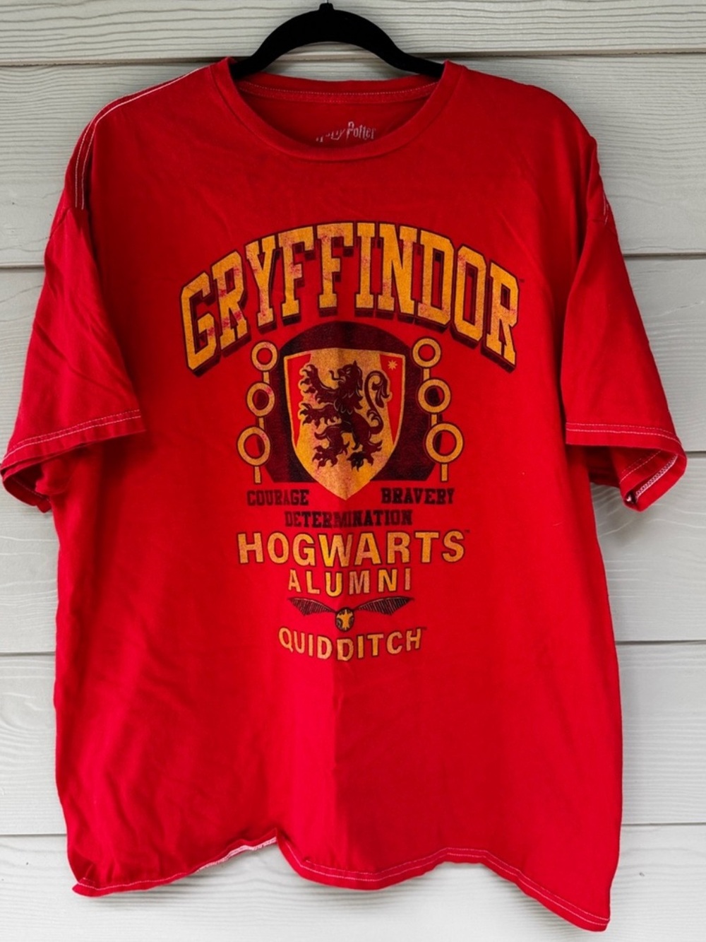 Harry Potter Gryffindor Short Sleeve Tee - Red - Picture 1 of 4